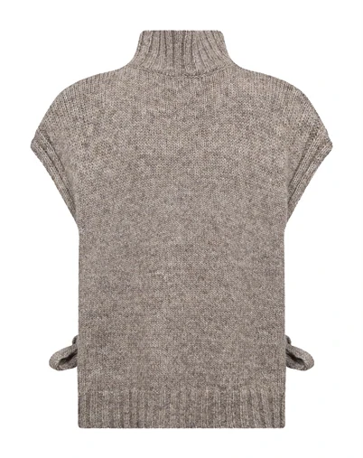 Leveté Room - LR-Toga 3 Strik Vest - Plaza Taupe Melange